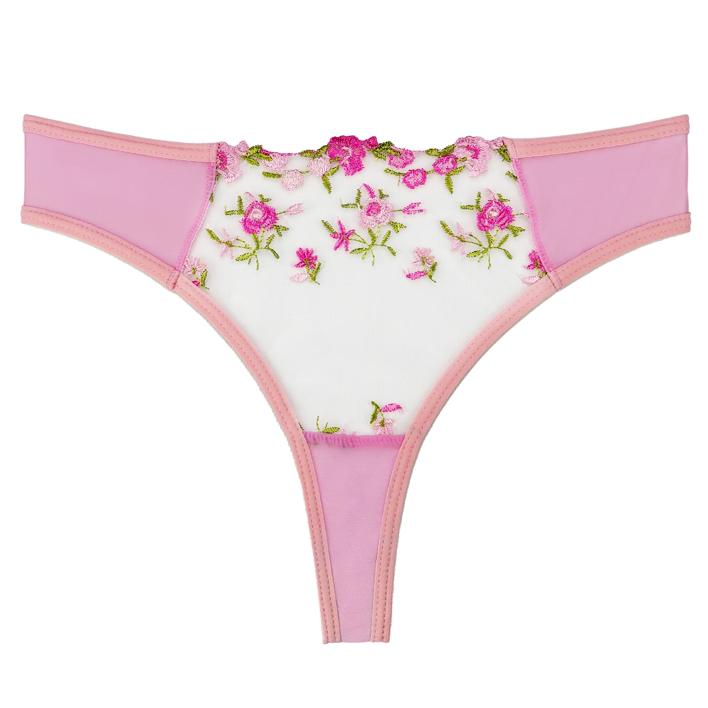 In Love Floral Embroidered Thong Panty