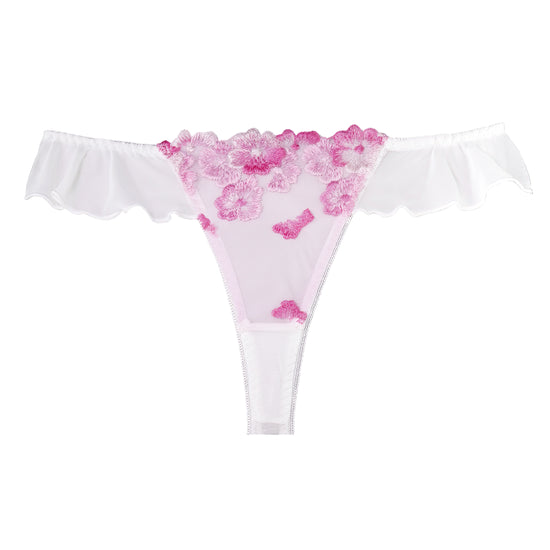 Ruffles Floral Thong Panty